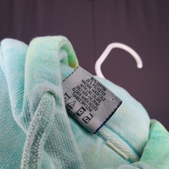 Colortone Vtg Tie Dye Hoodie Sweatshirt Medium Neon Colorful - Picture 6 of 7